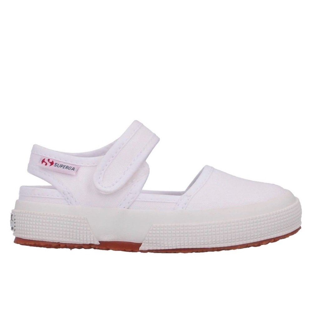Superga Kids White Canvas Sneakers